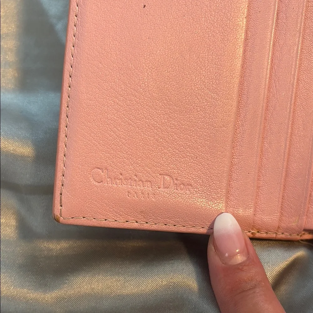 Dior Brown and Light Pink Compact Wallet